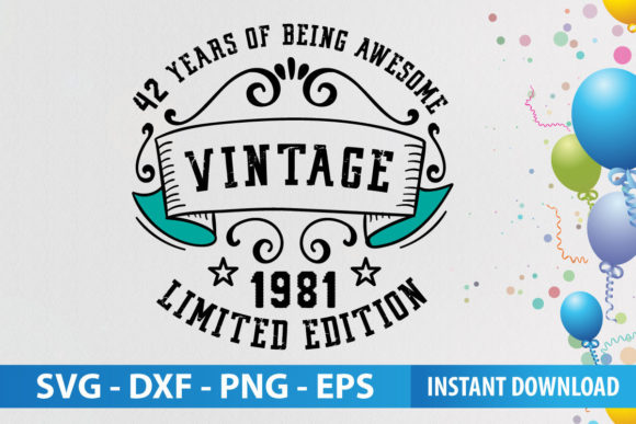 Vintage 42 Years Celebration