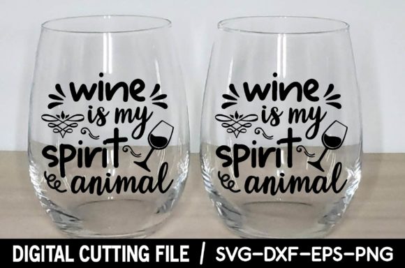 Wine is My Spirit Animal SVG: An Embroidery Designer's Take